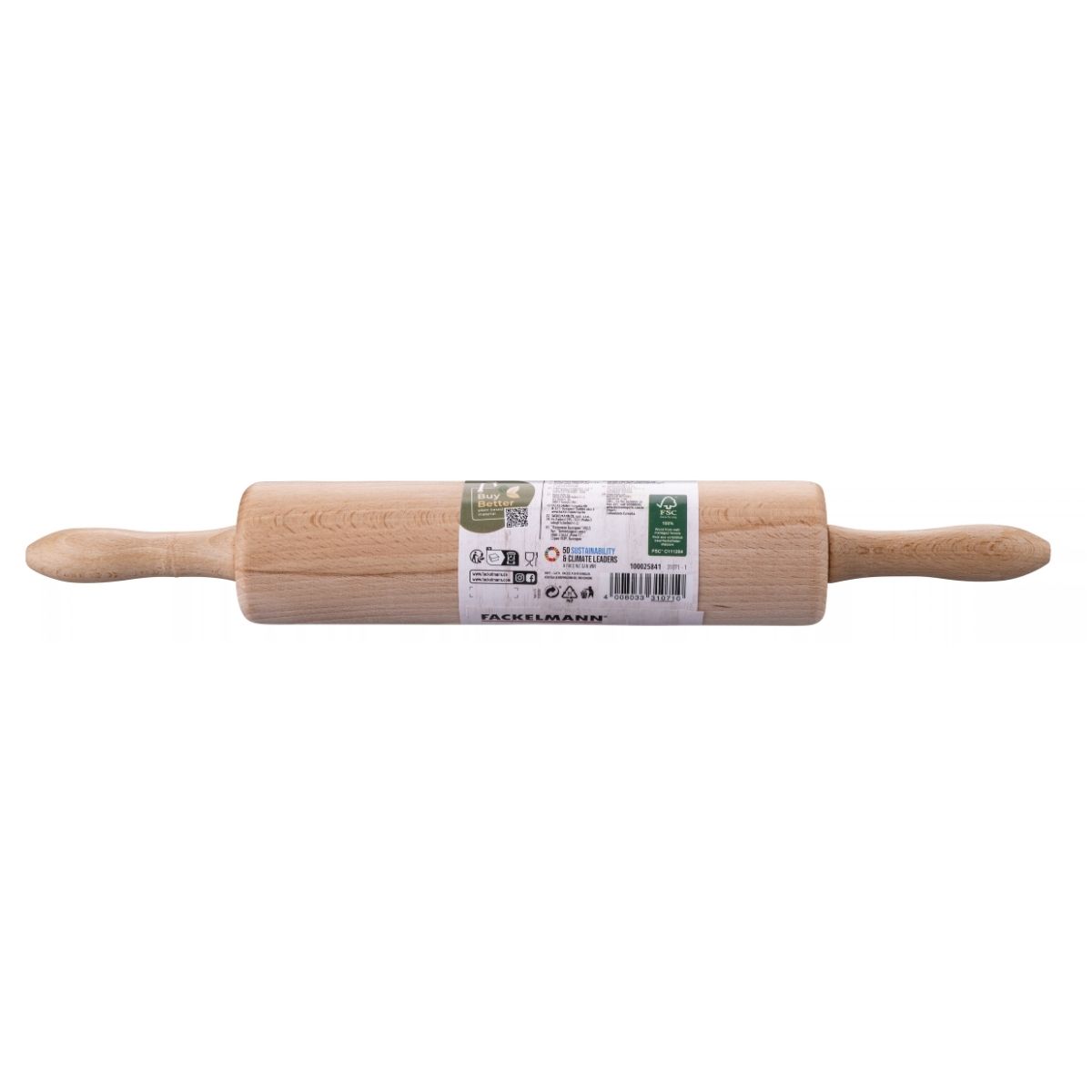 Fackelmann Rouleau à Pâtisserie en Bois 25cm