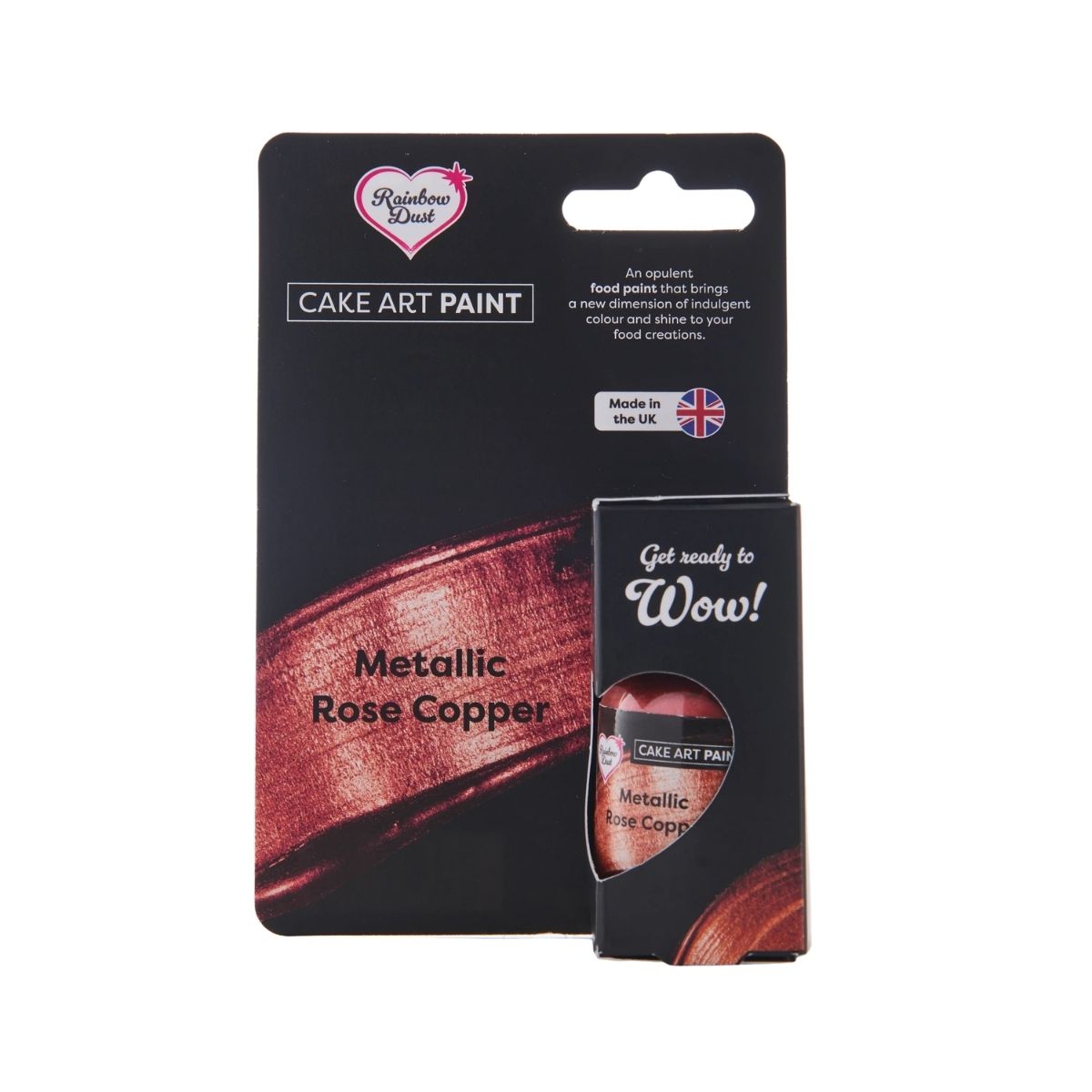 Rainbow Dust Cake Art Paint Metallic Paint Cuivre Rosé 25g
