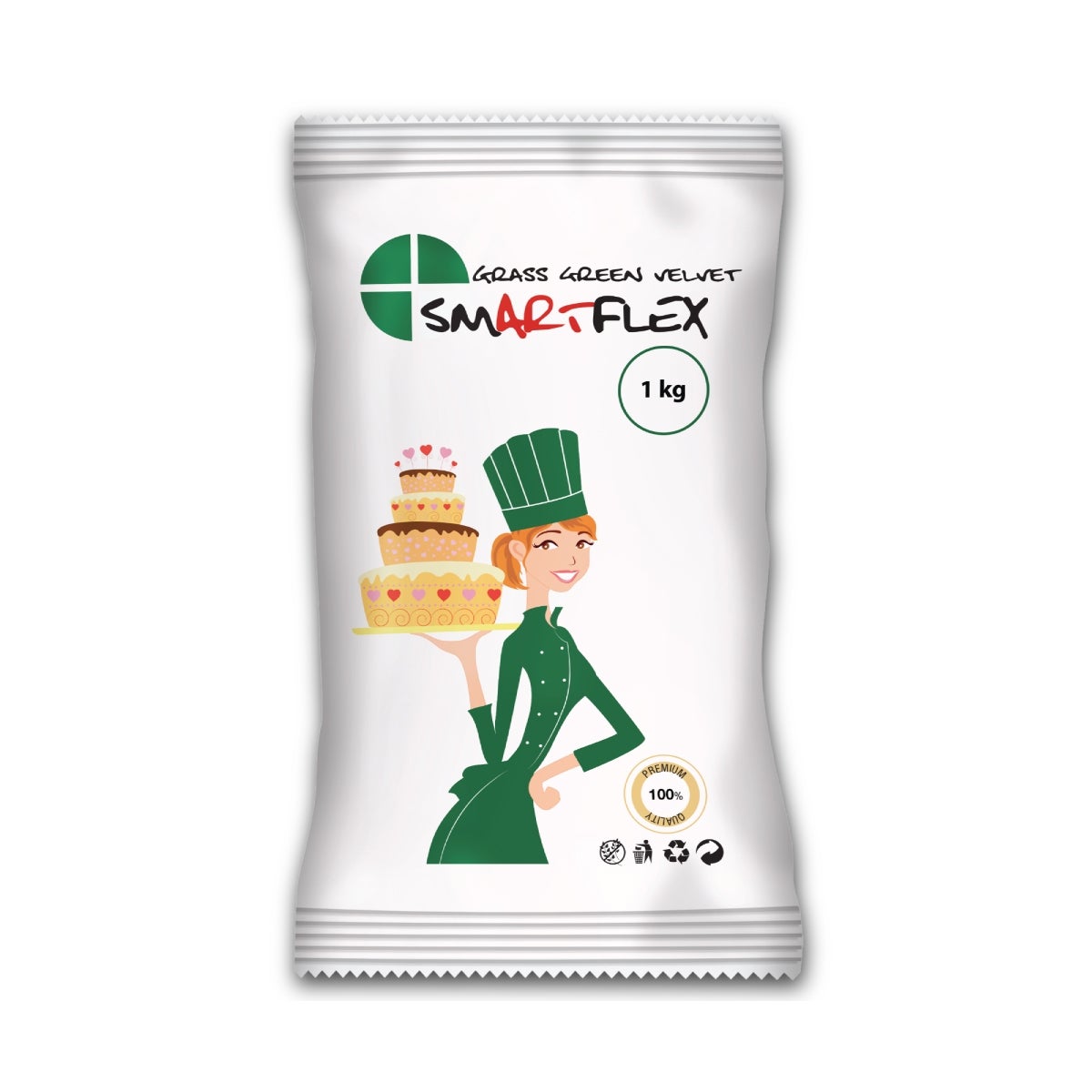 Smartflex Fondant Grass Green Velvet 1kg