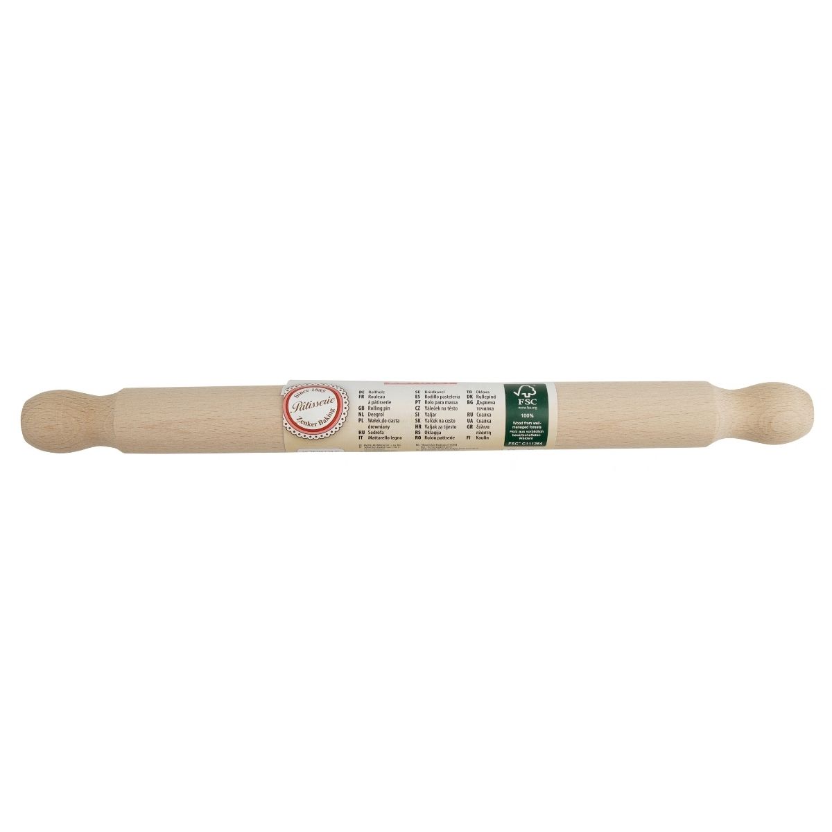 Zenker Rouleau à Pâtisserie en Bois 35cm