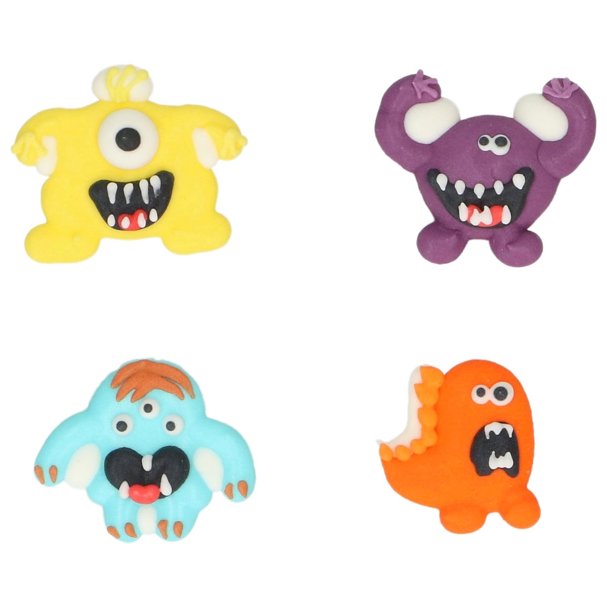 Wilton Décorations en Sucre Monstres Fous set/8