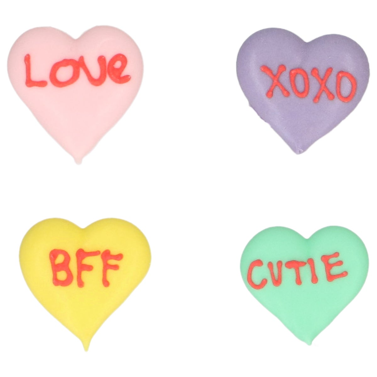 Wilton Décorations en Sucre Petits Mots d’Amour set/8