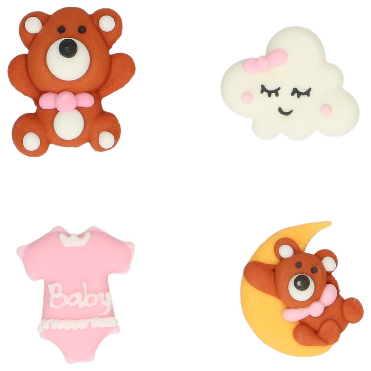 Wilton Décorations en Sucre Baby Bliss Rose set/8