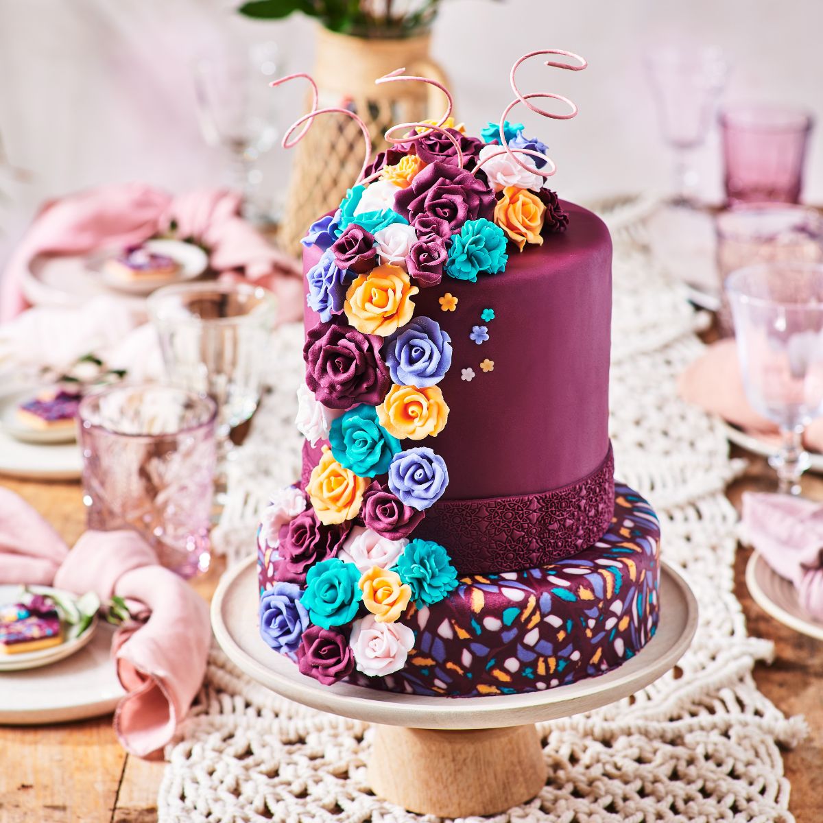 FunCakes Pâte à Sucre Rosé White 250g