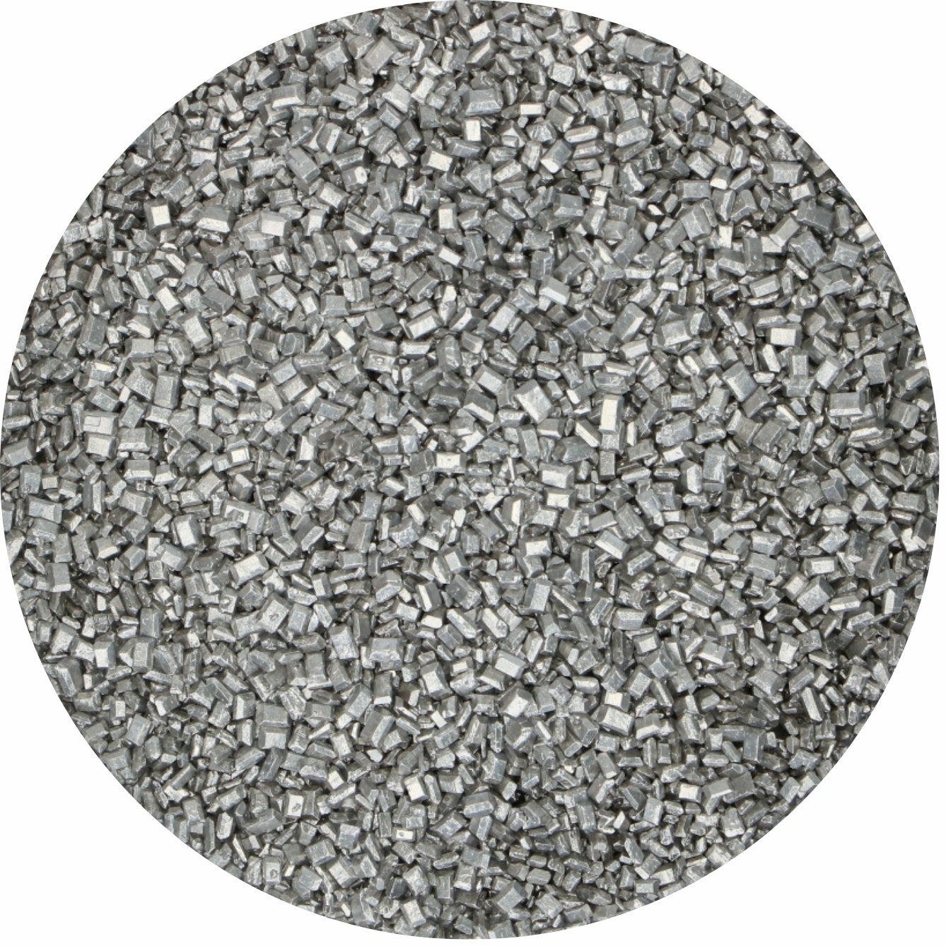 FunCakes Cristaux de Sucre Métalliques Argent 80g