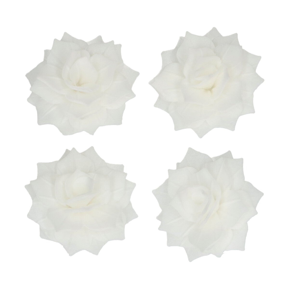 FunCakes Fleurs Comestibles en Azyme Deluxe Rose Rosalia Blanche Medium pk/15