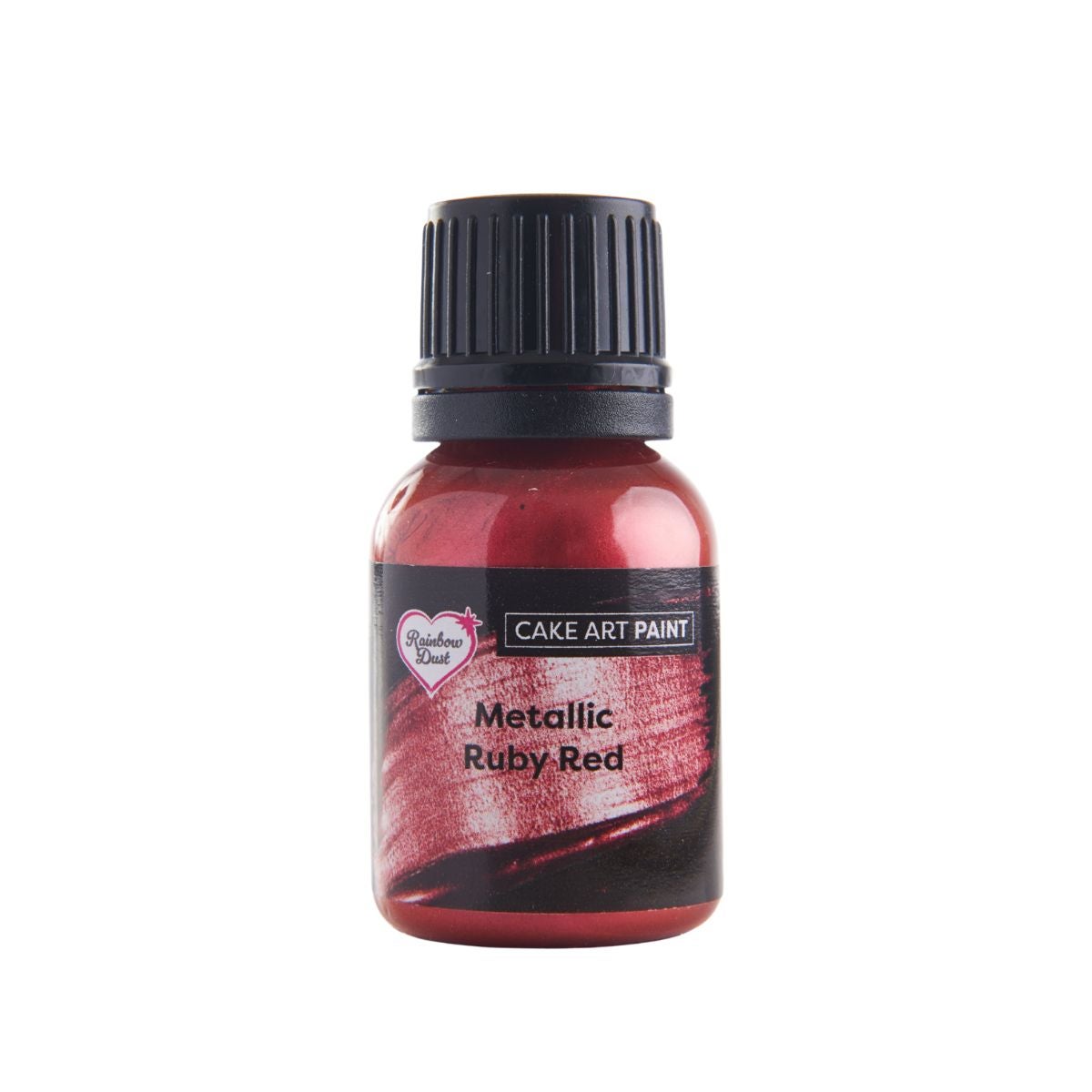 Rainbow Dust Cake Art Paint Metallic Ruby Red 25g