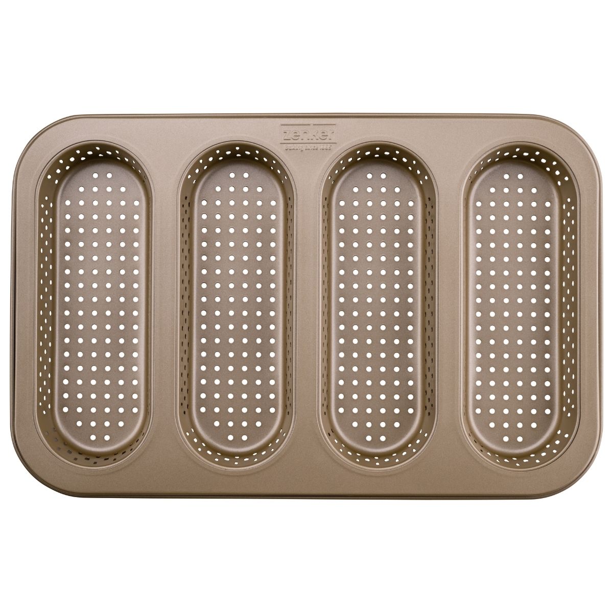 Zenker Moule à Mini Baguettes Perforé 4 cavités