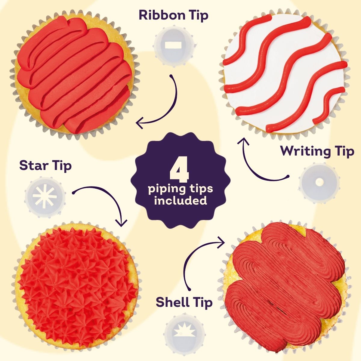 Wilton Glaçage Décoration Rouge 212g
