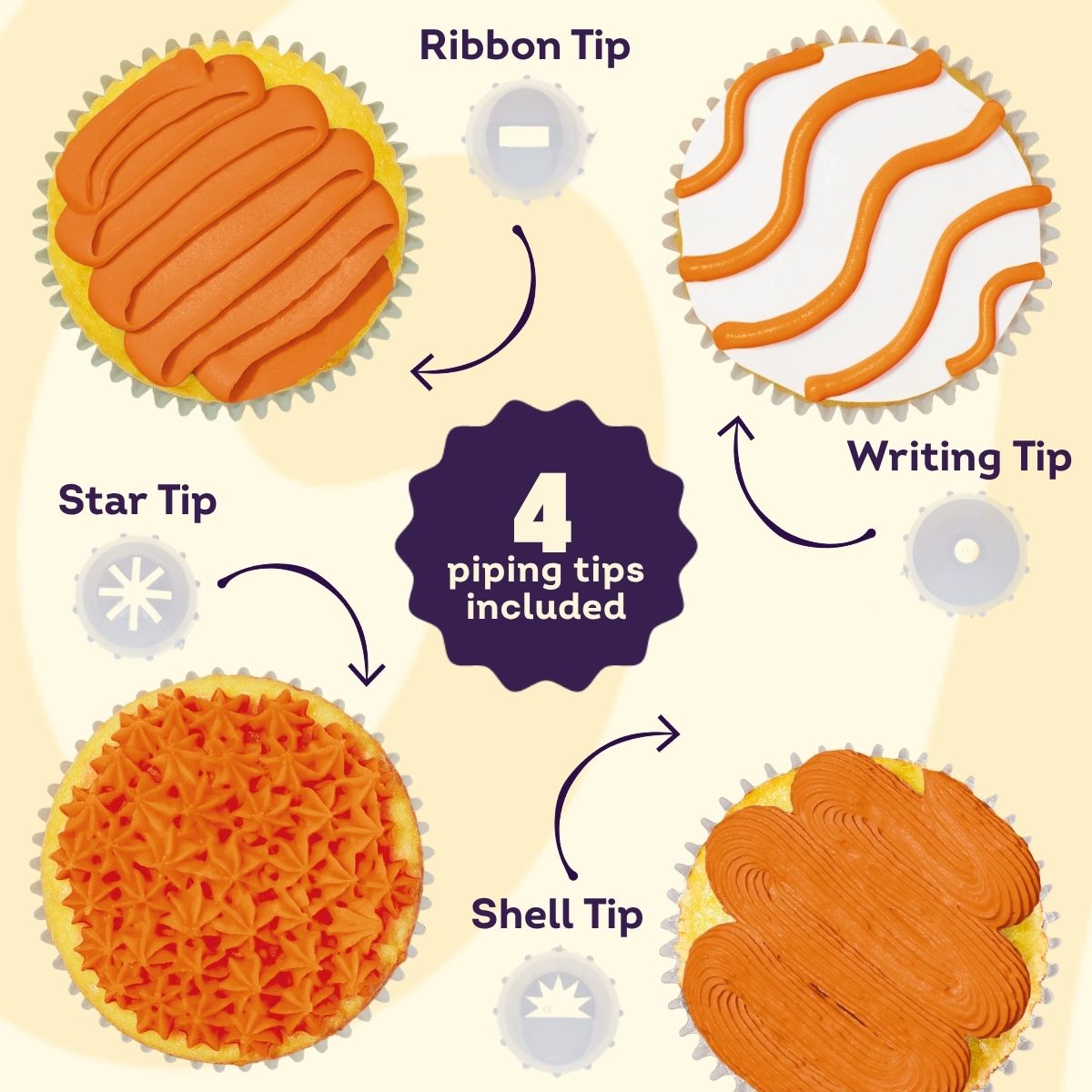Wilton Glaçage Décoration Orange 212g