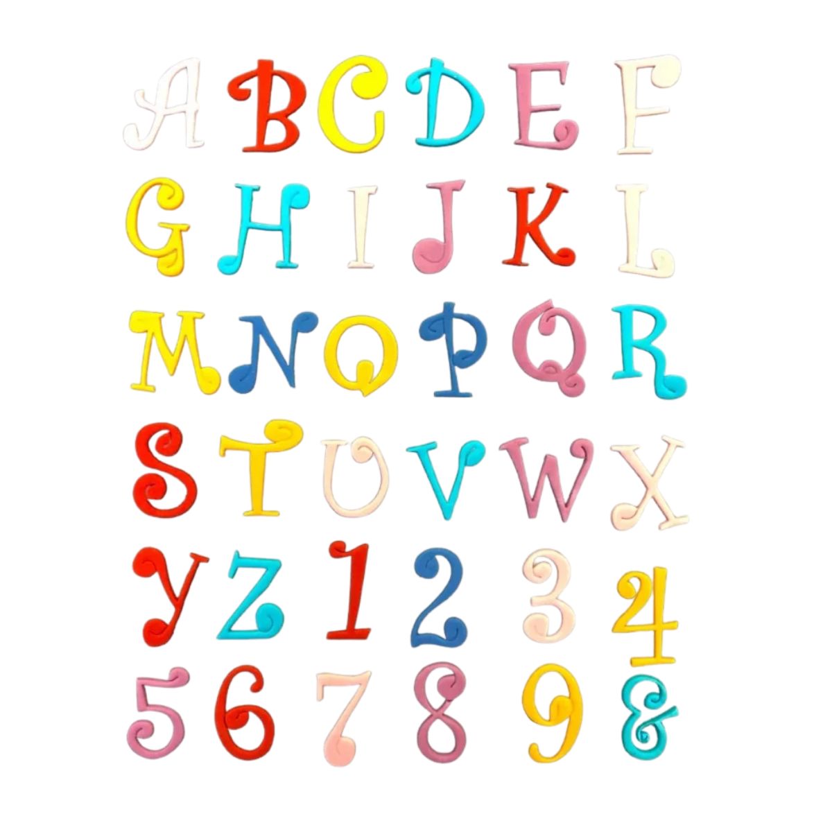 FMM Emporte-pièce Tappit Alphabet & Chiffres Majuscules Funky