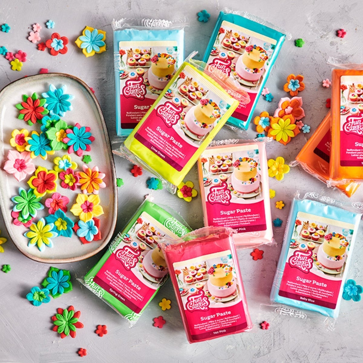 FunCakes Pâte à Sucre Tropical Orange 250g