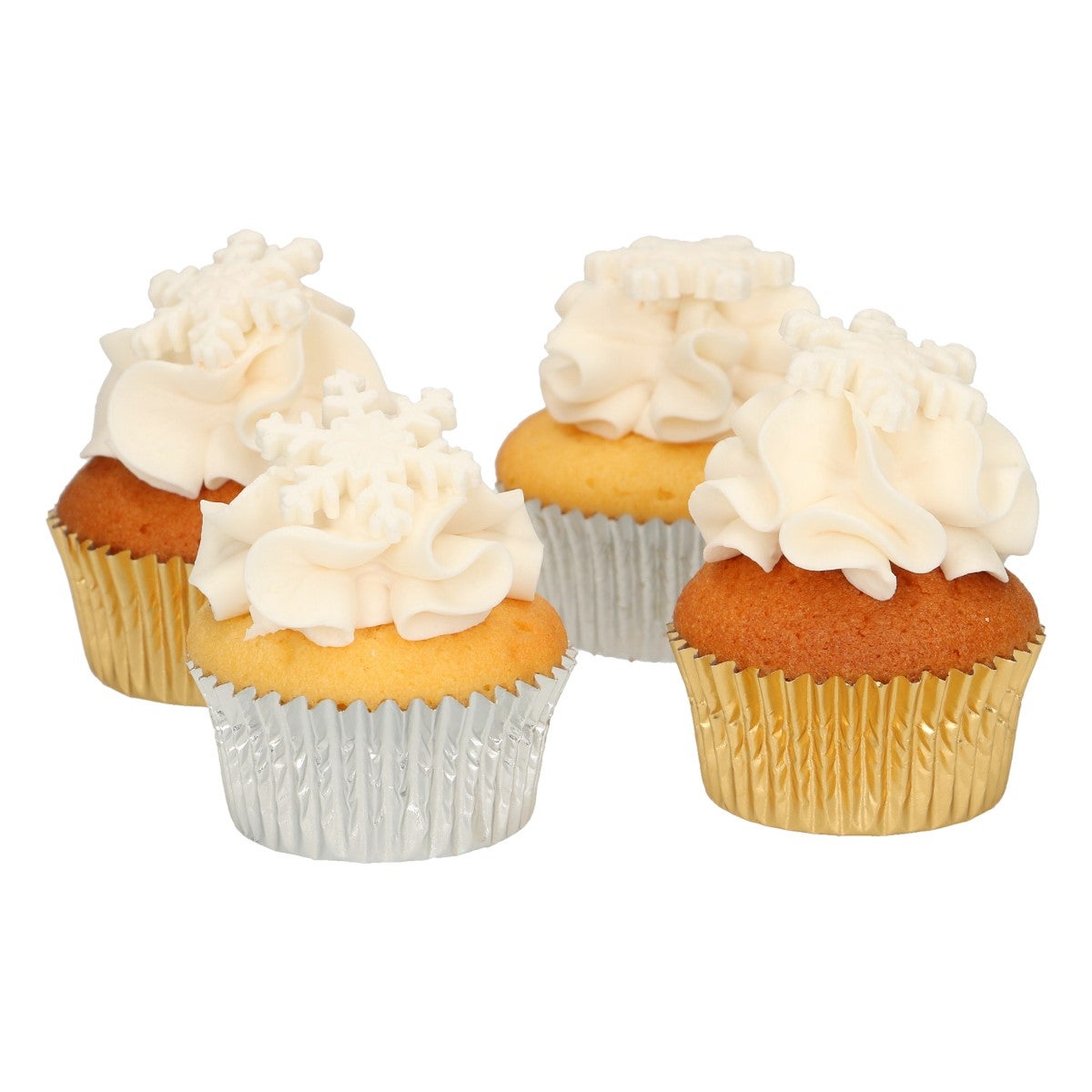 FunCakes Décorations en pâte à sucre Cristaux de glace blancs set/12