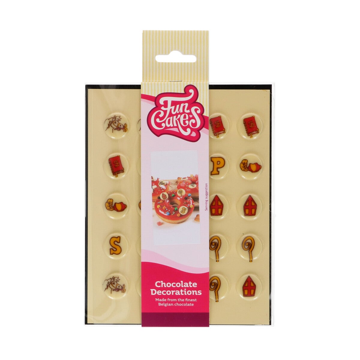 FunCakes Décorations En Chocolat Saint-Nicolas 2cm set/25