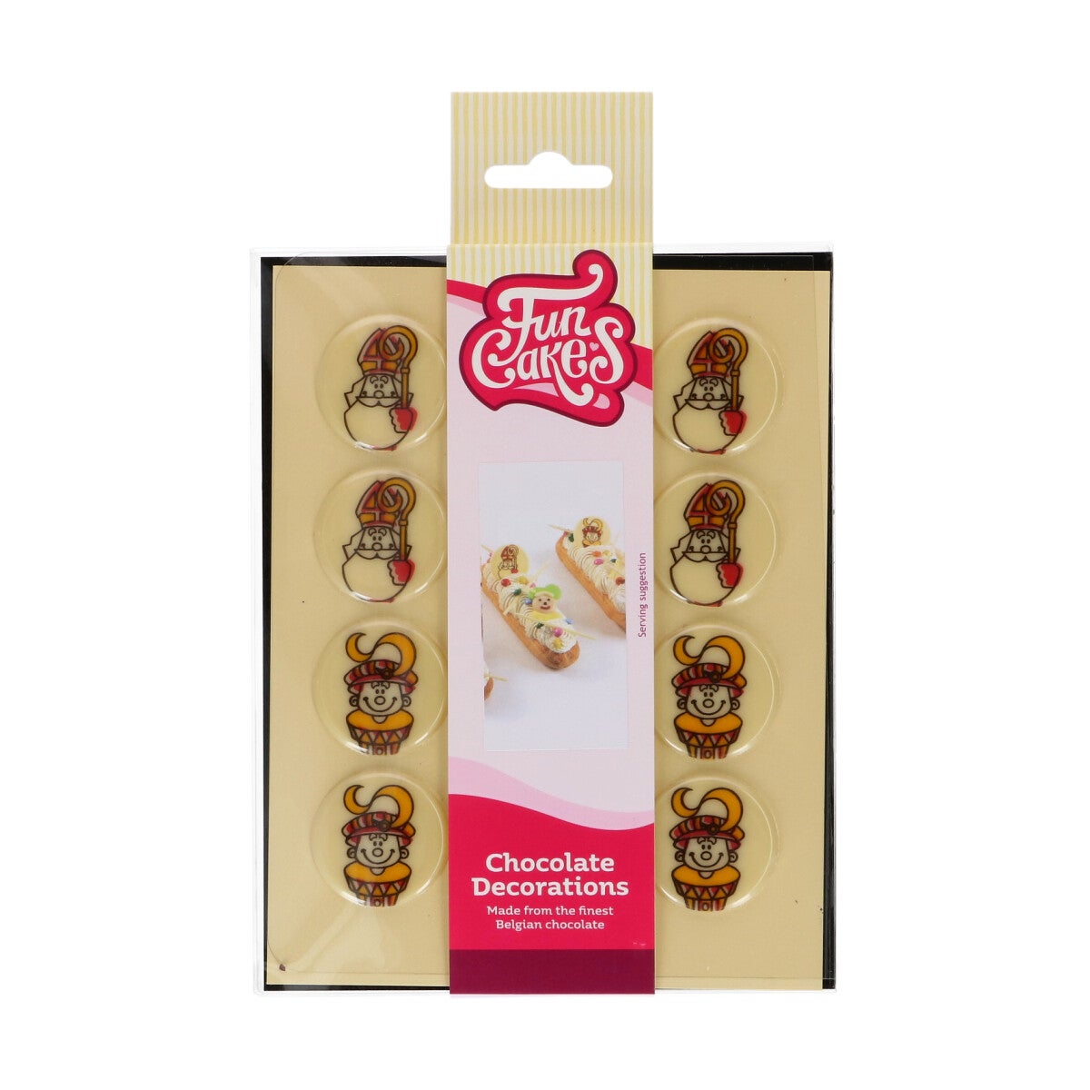 FunCakes Décorations En Chocolat Saint-Nicolas 3,8cm pk/12