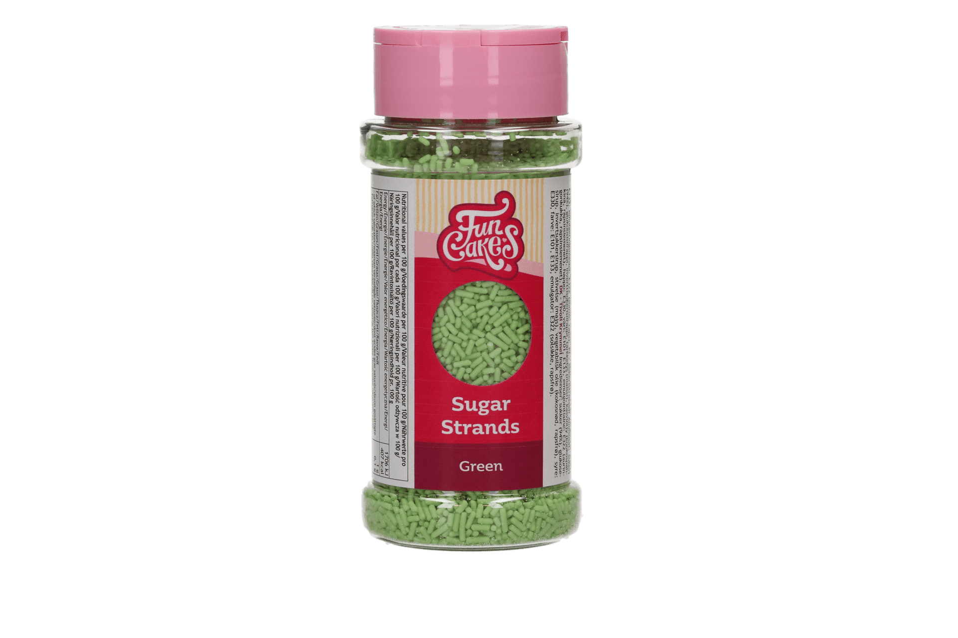 FunCakes Sugar Strands Vert 80g