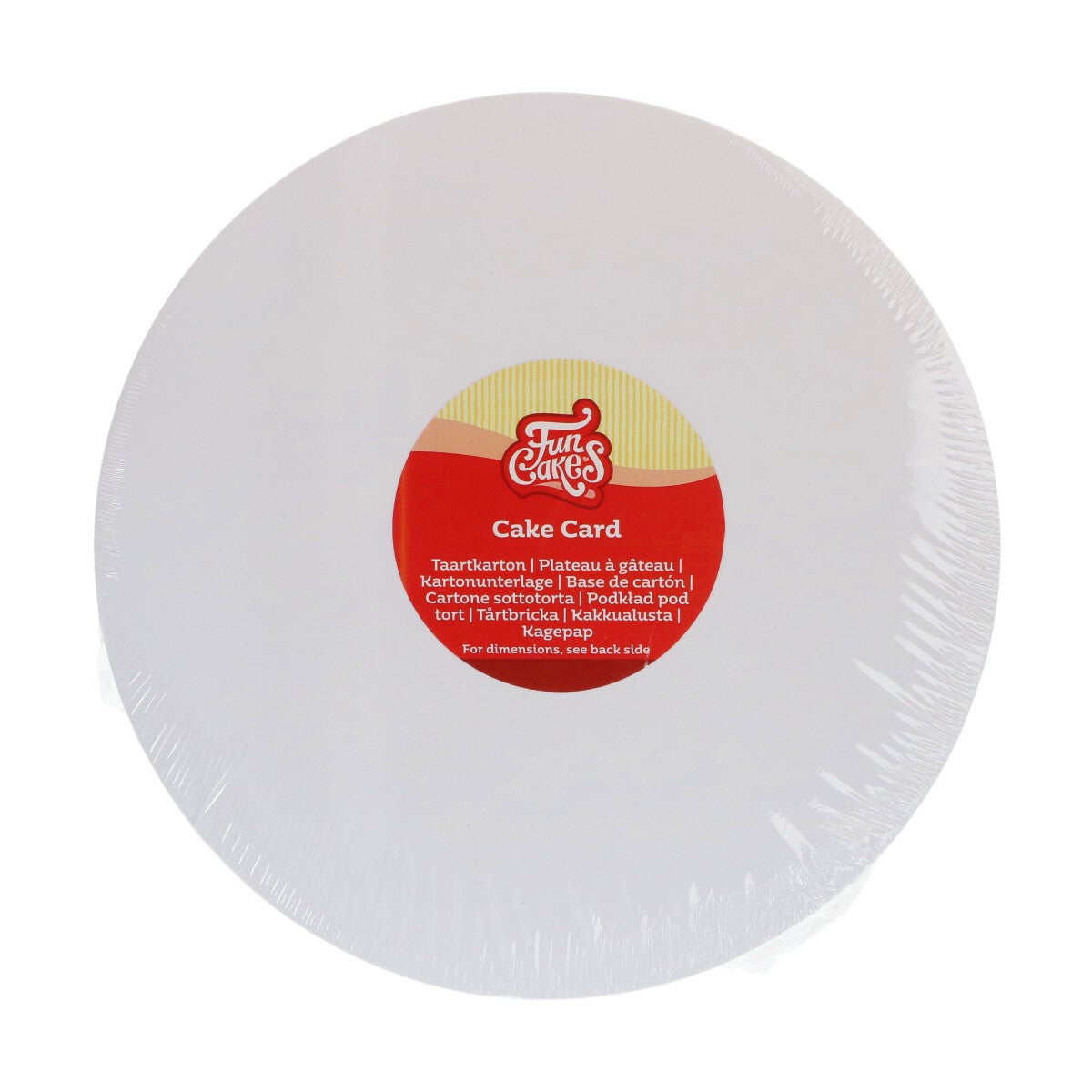 FunCakes Plateaux à Gâteau Non-Gras Rond Ø28cm pk/5