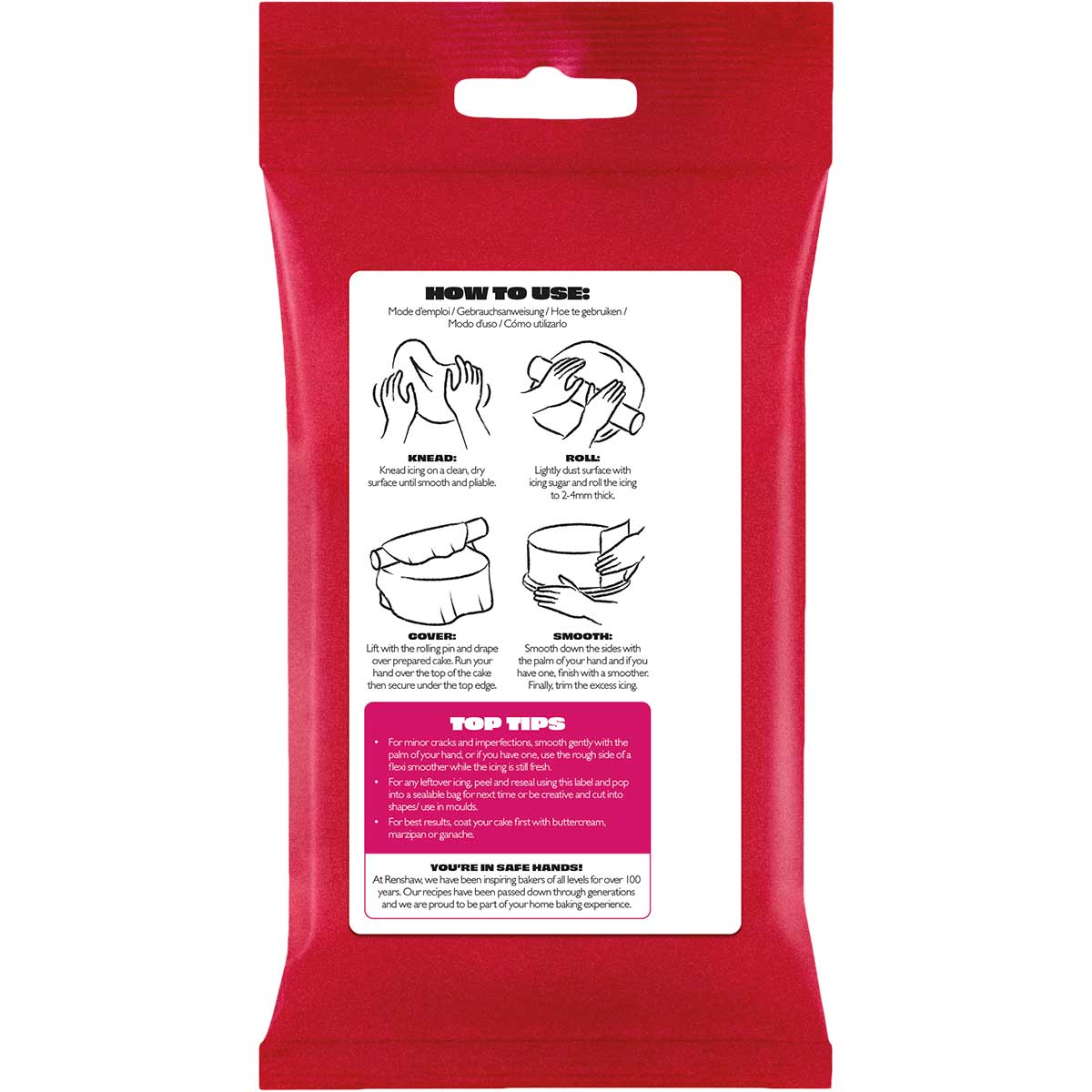 Renshaw Fondant Rose Fuchsia 250g