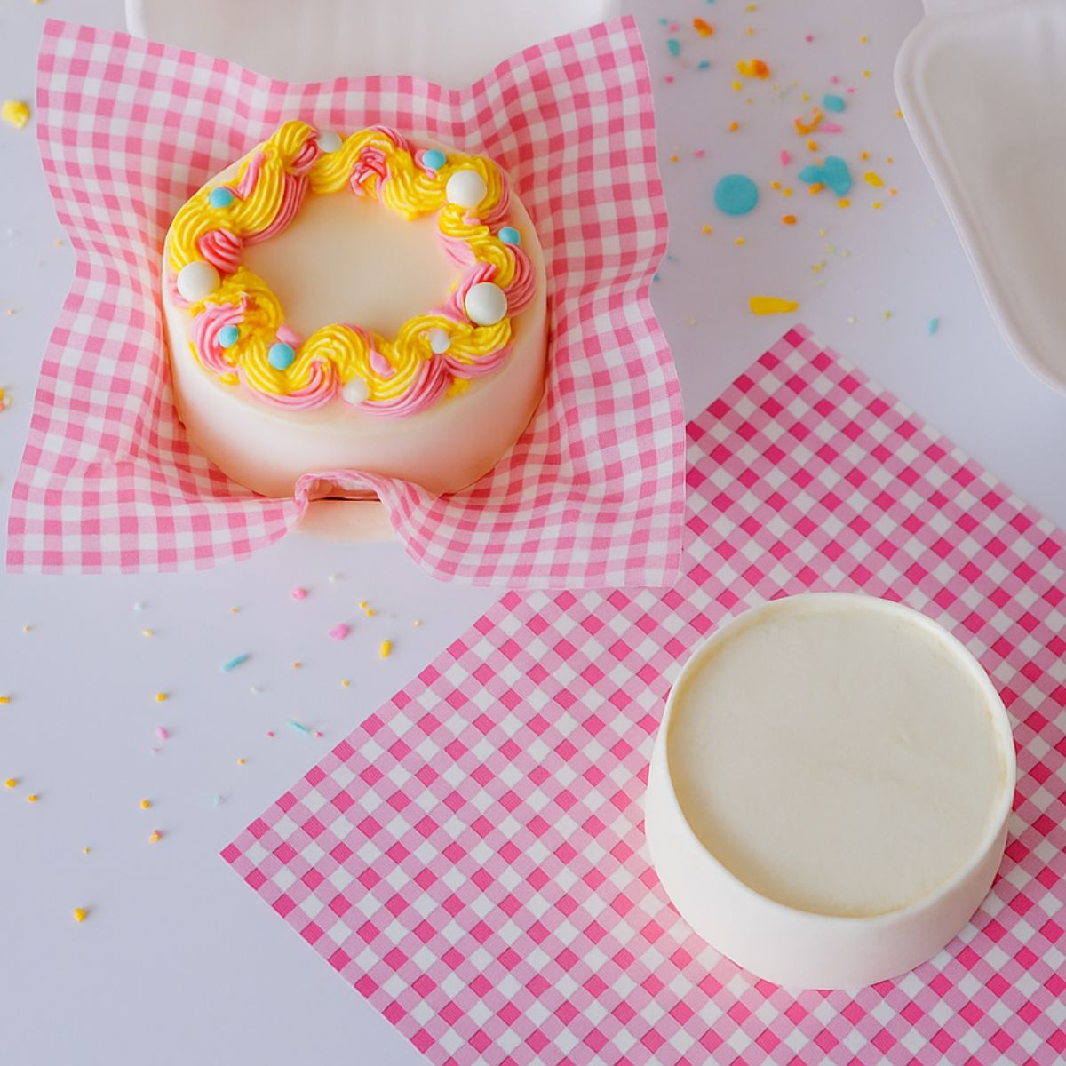 Simply Making Bento Box Vellen Roze Ruit 25x25 cm pk/50