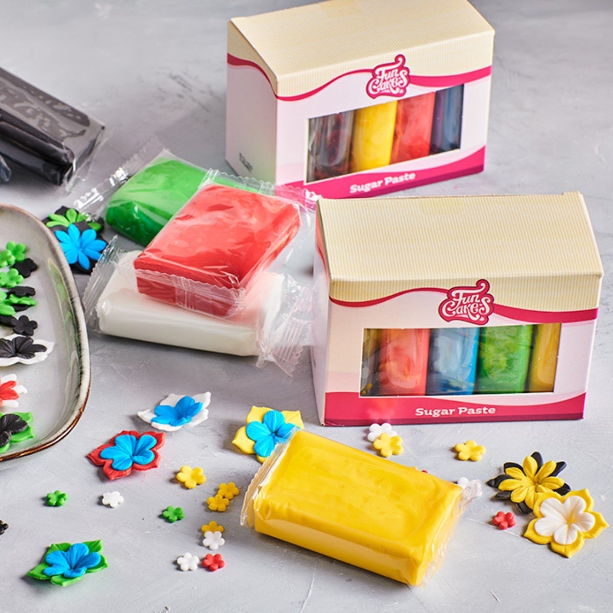 FunCakes Pâte à Sucre Multipack Couleurs Primaires 5x100g
