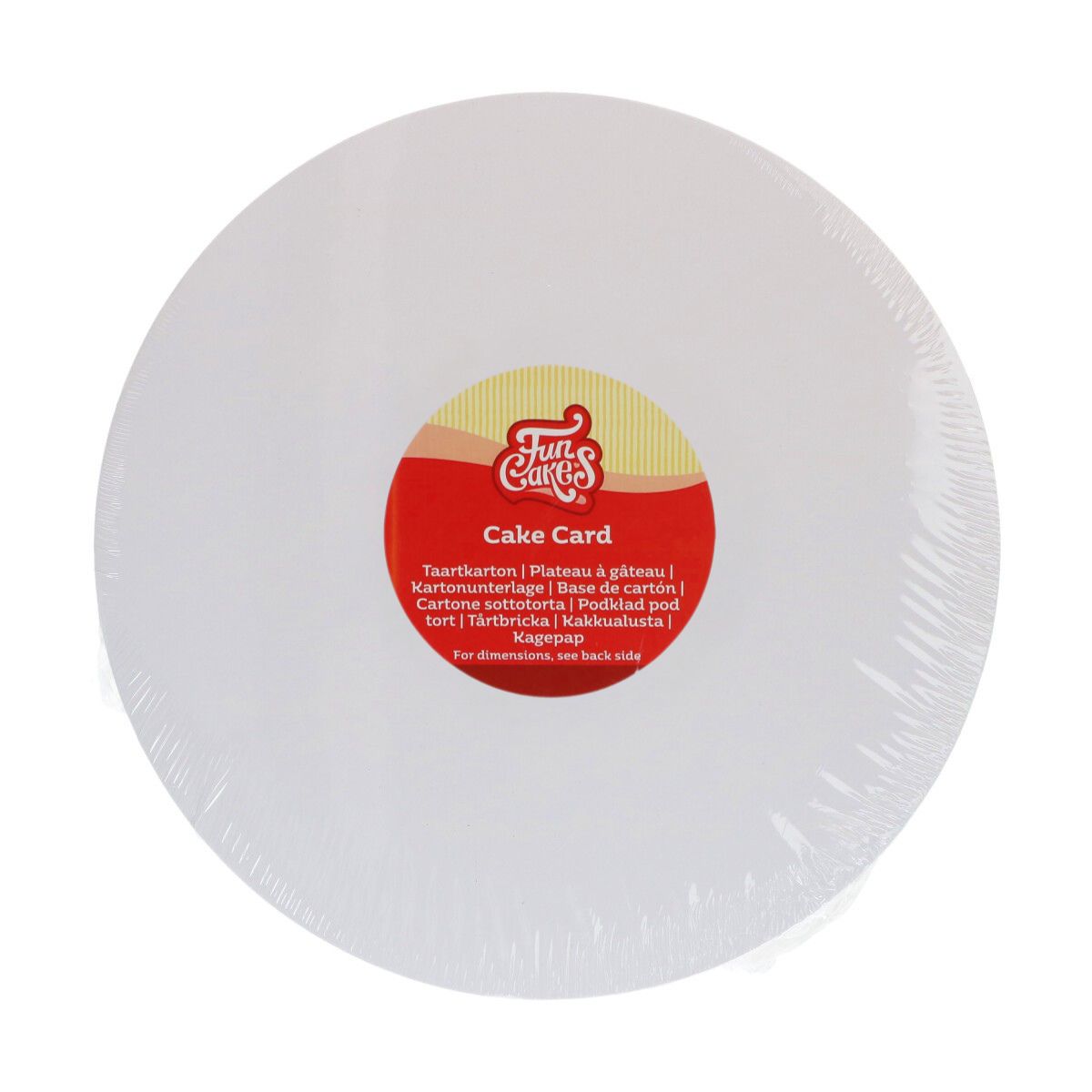 FunCakes Plateaux à Gâteau Non-Gras Rond Ø24cm pk/250