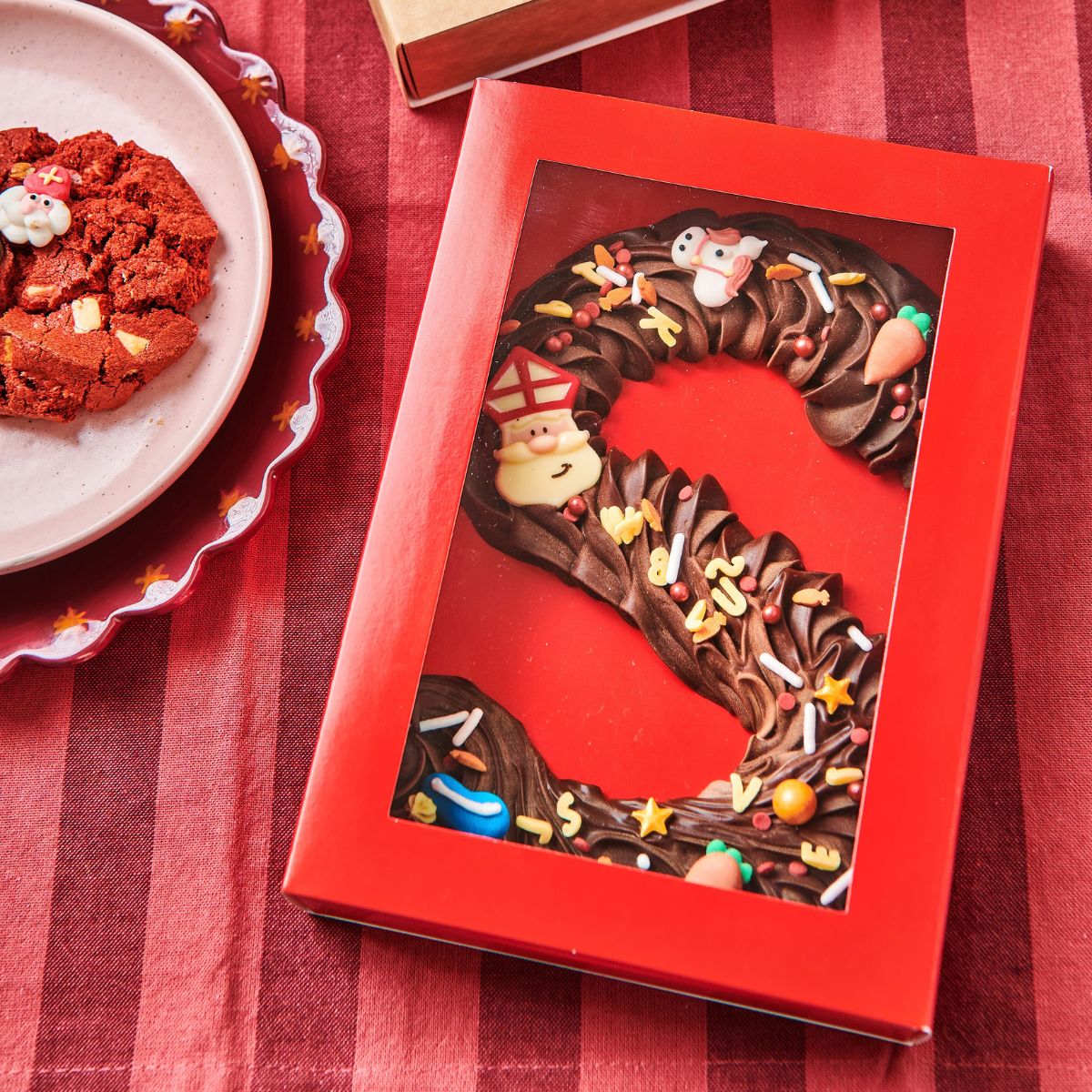 FunCakes Boîte aux Lettres Chocolat Rouge 20x14x3,5cm pk/10