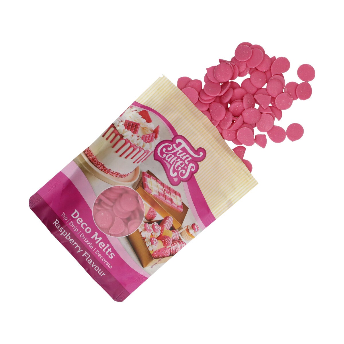 FunCakes Deco Melts Saveur Framboise 250g