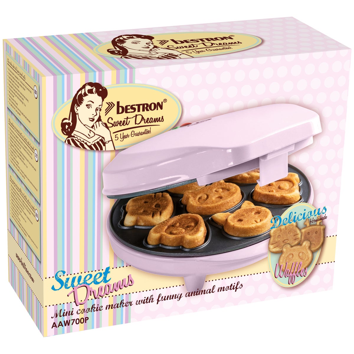 Bestron Cake Maker Animal Shapes Rose