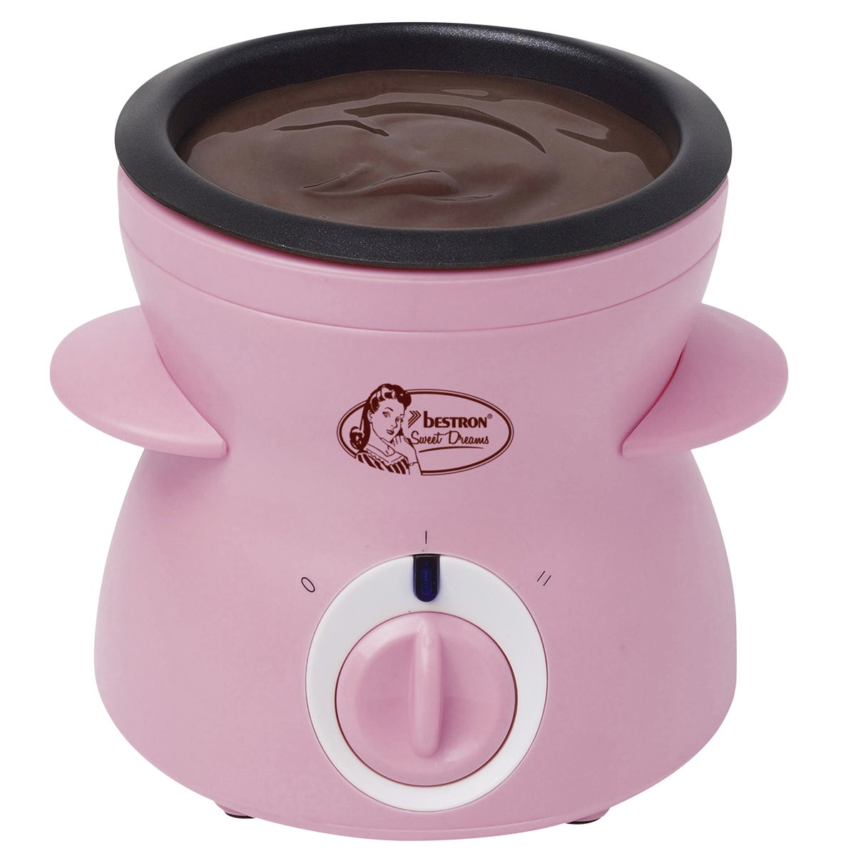 Bestron Fondue au chocolat rose