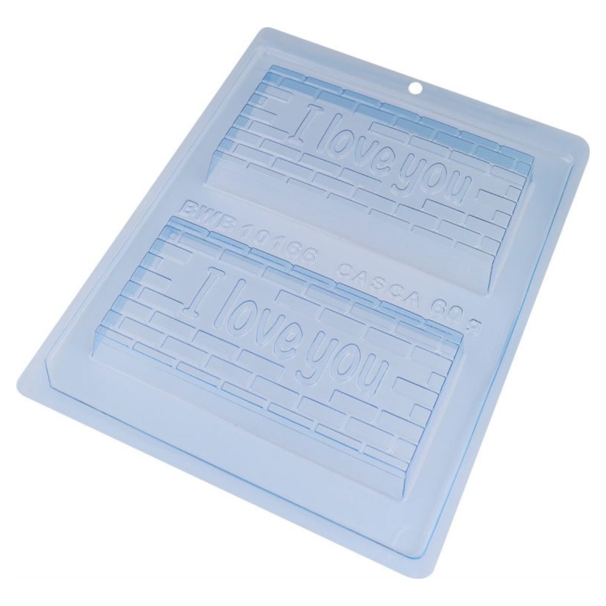 BWB Moule à Chocolat 3-parties - Barre de Chocolat I Love You