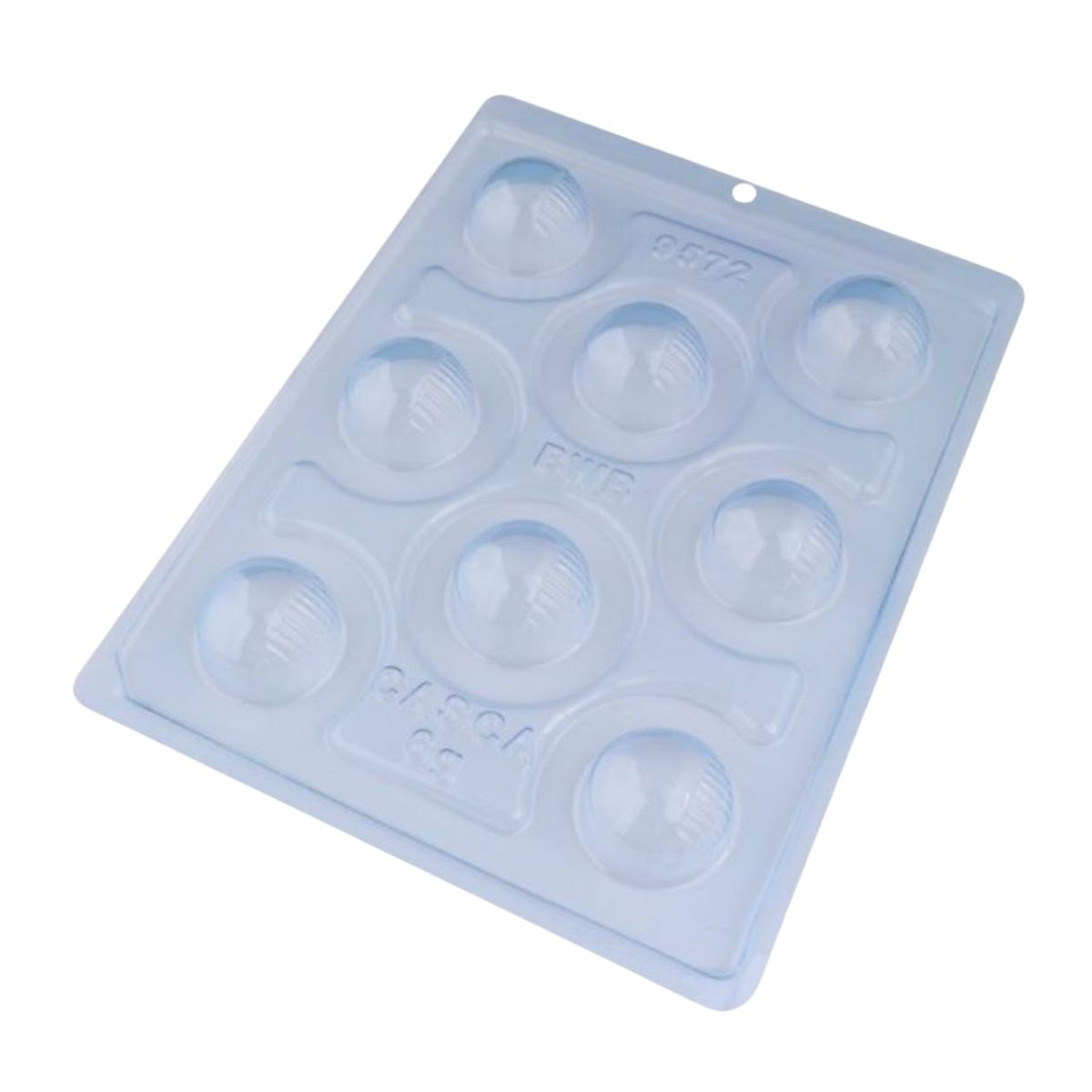 BWB Moule à Chocolat en 3 parties - Pralin Rond Détaillé