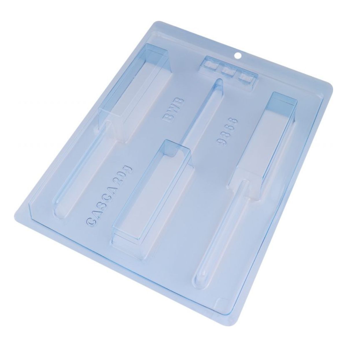 BWB Moule à Chocolat 3-parties - Barre de Chocolat Fondue