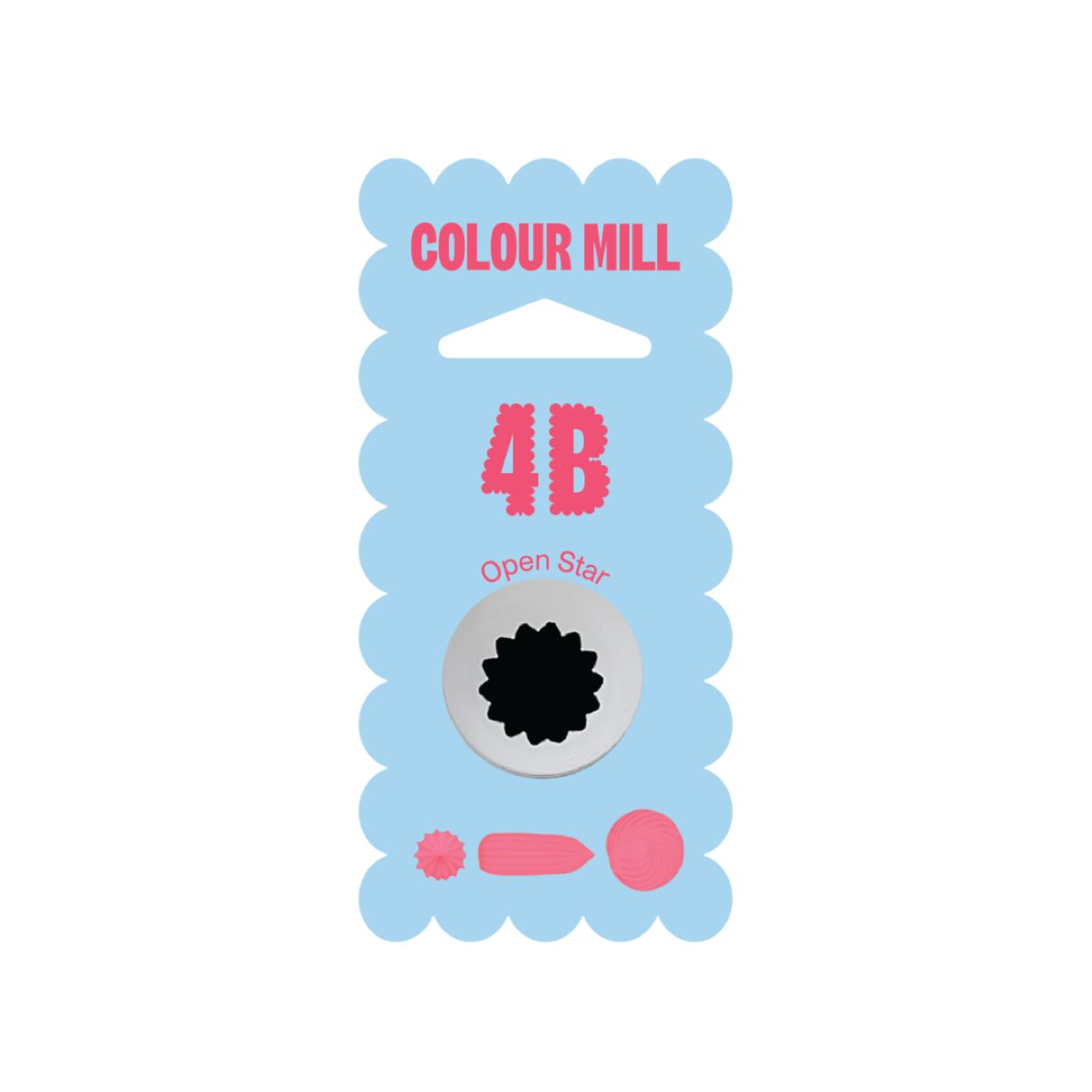 Colour Mill Piping Tip - 4B M Open Star