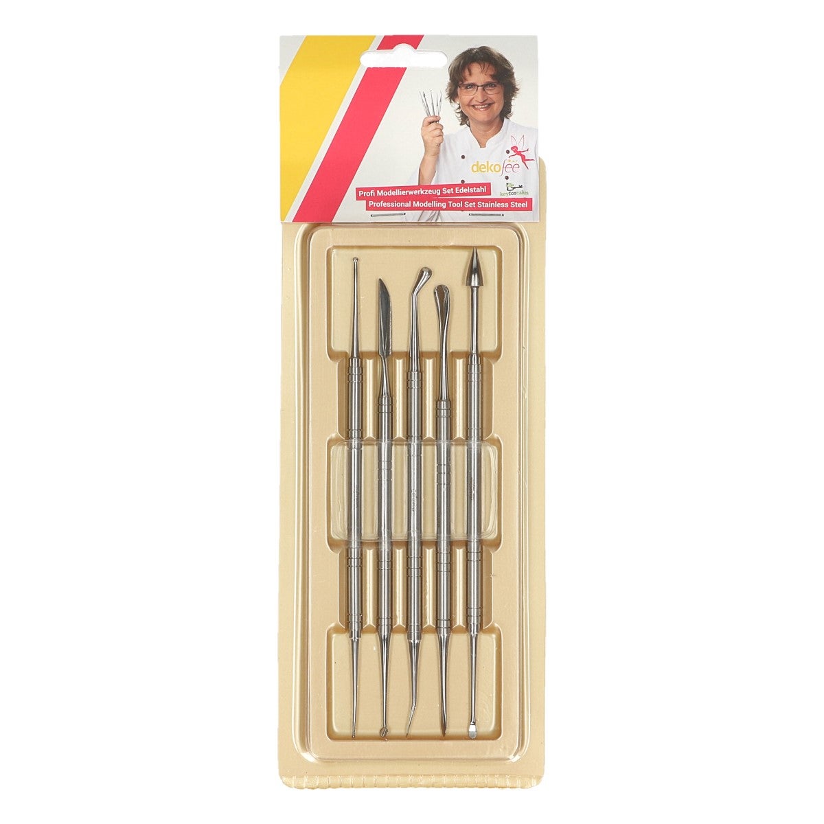 Dekofee Professional Modelling Tool Set Stainless Steel pcs/