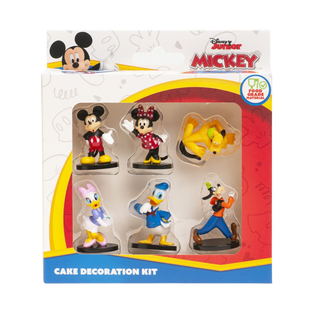 Dekora Disney Mickey Friends Cake Toppers 3cm pk/6