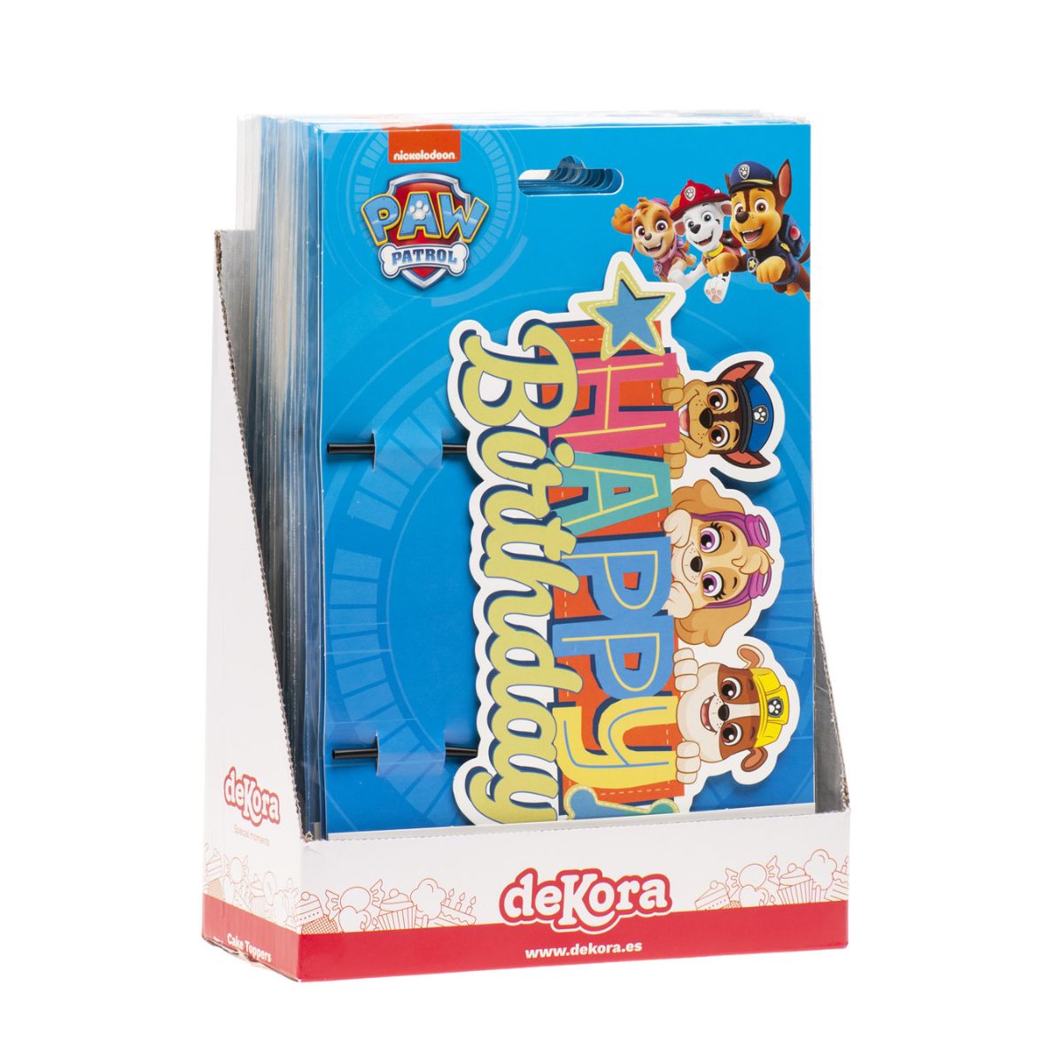 Dekora Paw Patrol Happy Birthday Cake Topper 17 x 15 cm