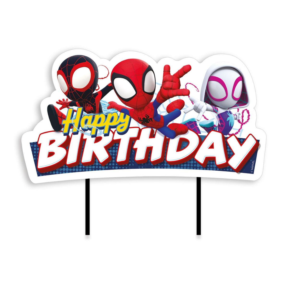 Dekora Spidey Hero Happy Birthday Cake Topper 17 cm