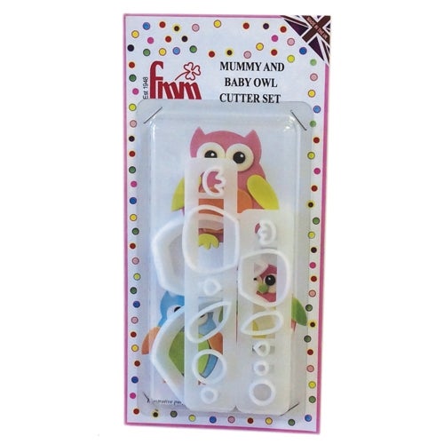 FMM Mummy & Baby Owl Cutter Set/4