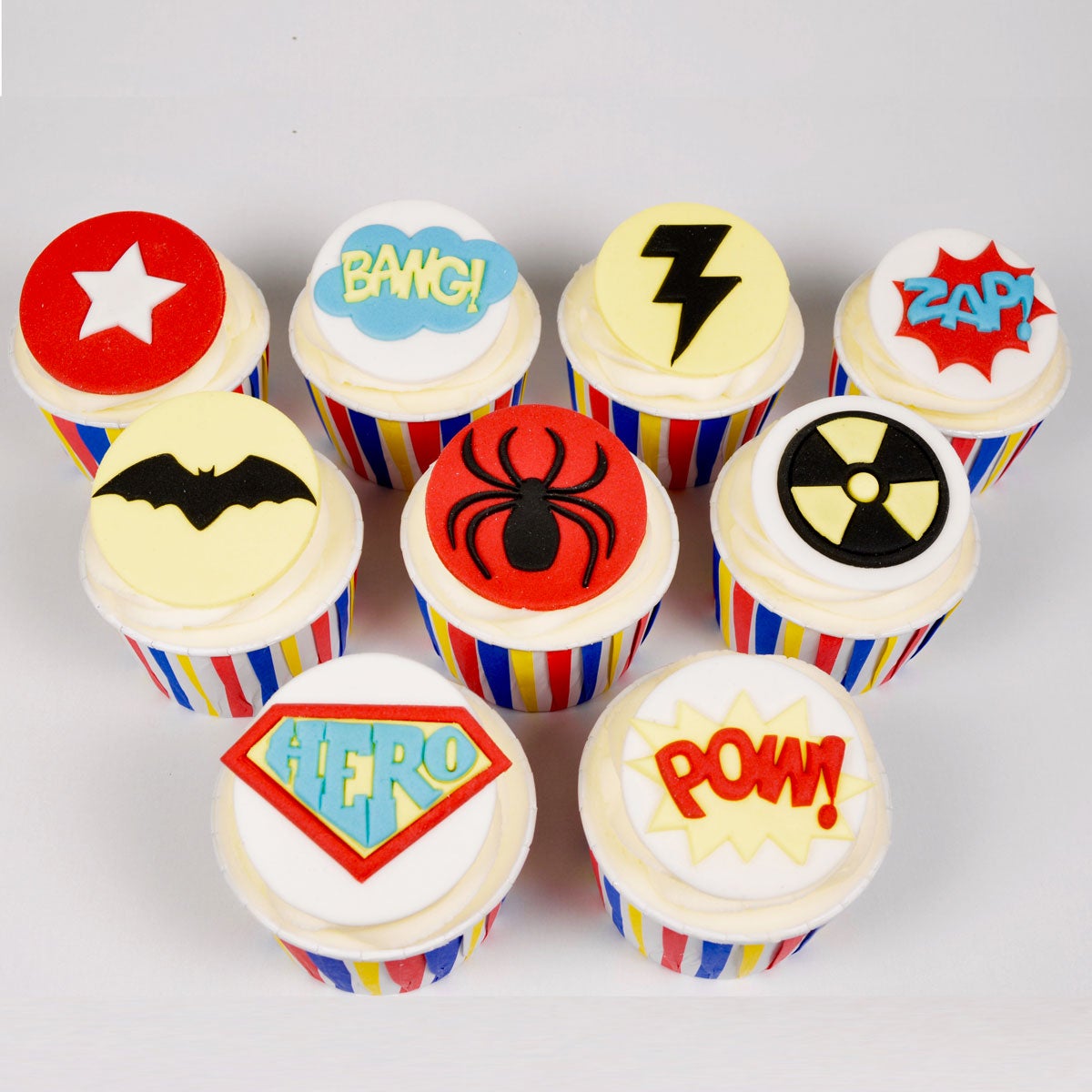 FMM Ensemble de Décorations Super-Héros