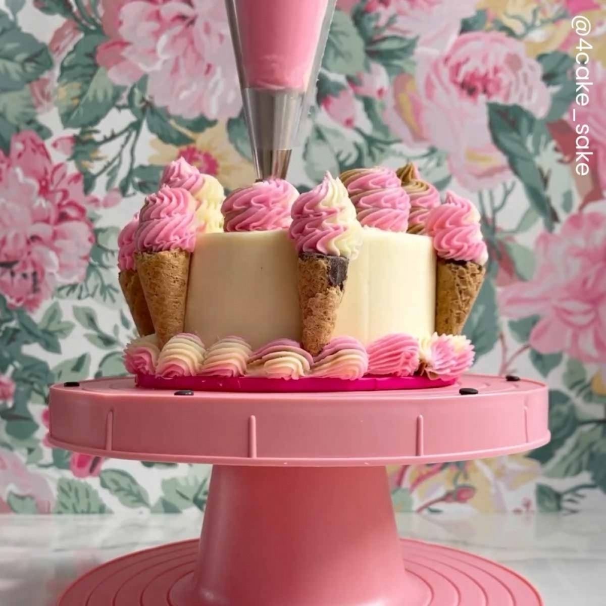 FMM Cake Decorating Turntable - Rose ⌀23cm