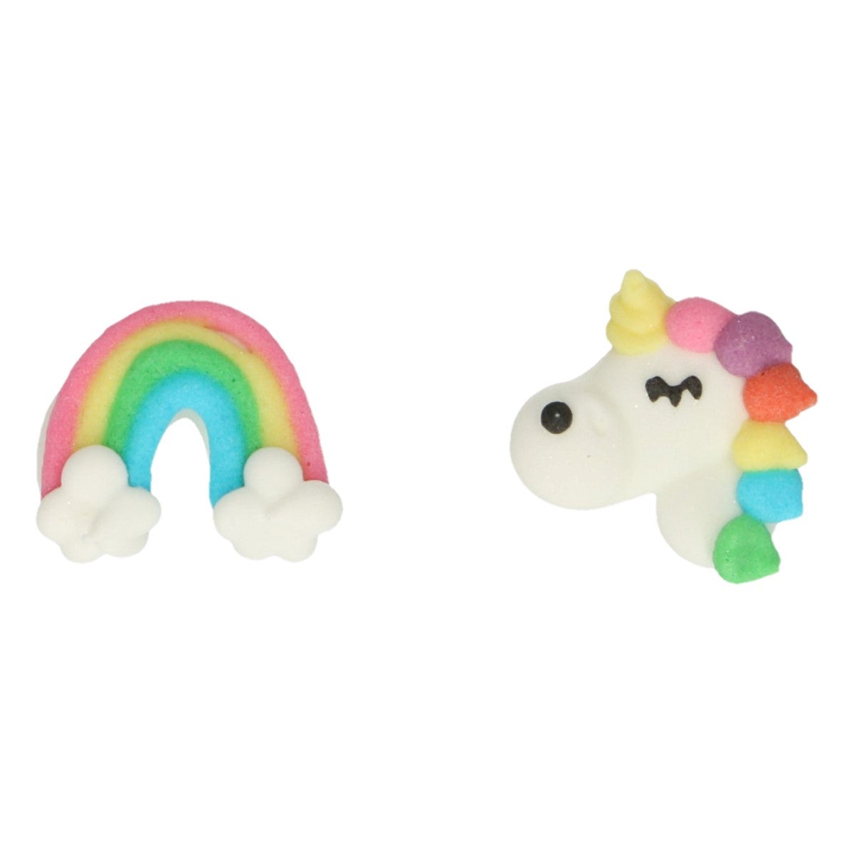FunCakes Décors en Sucre Licorne & Arc-en-ciel Set/12