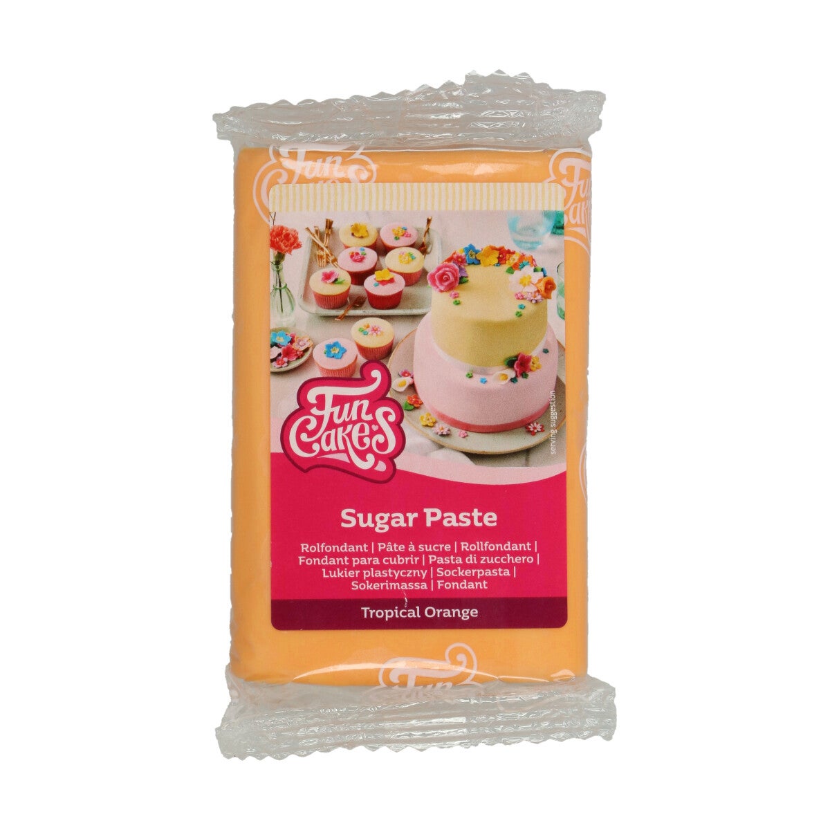 FunCakes Pâte à Sucre Tropical Orange 250 g