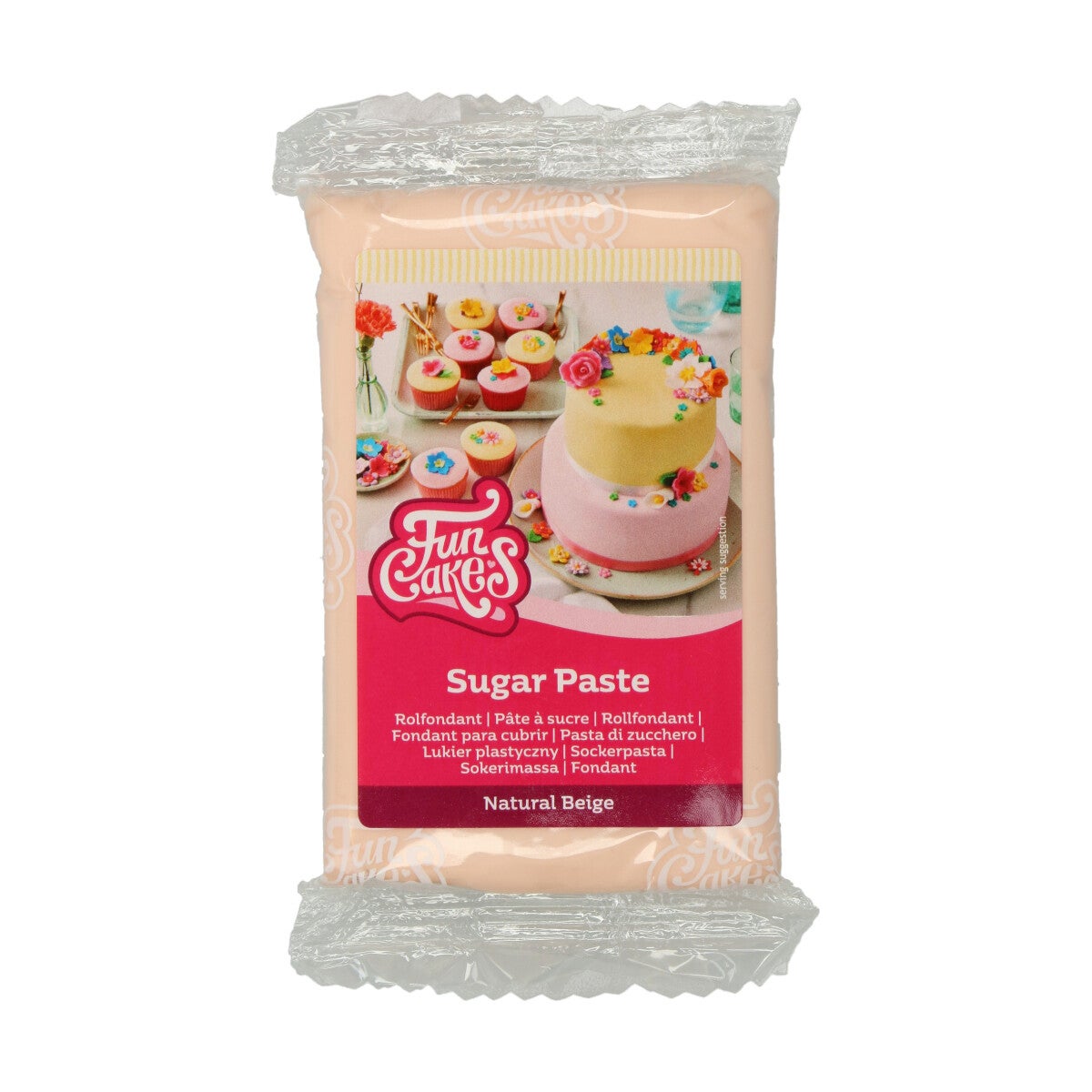 FunCakes Pâte à Sucre Naturel Beige 250 g