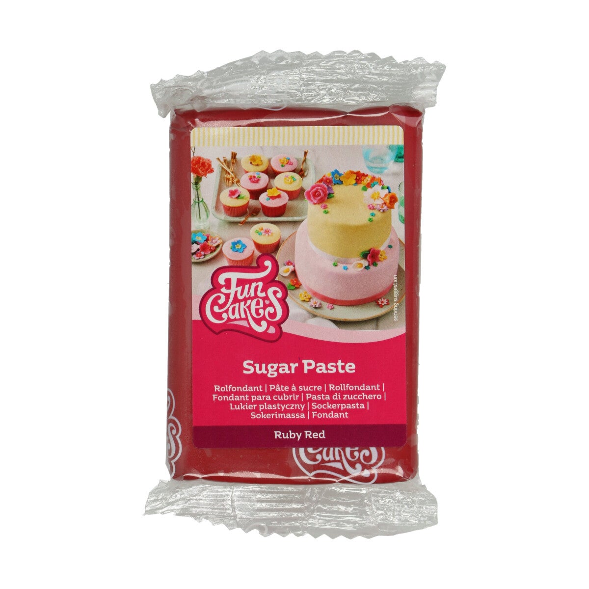 FunCakes Pâte à Sucre Ruby Red 250 g