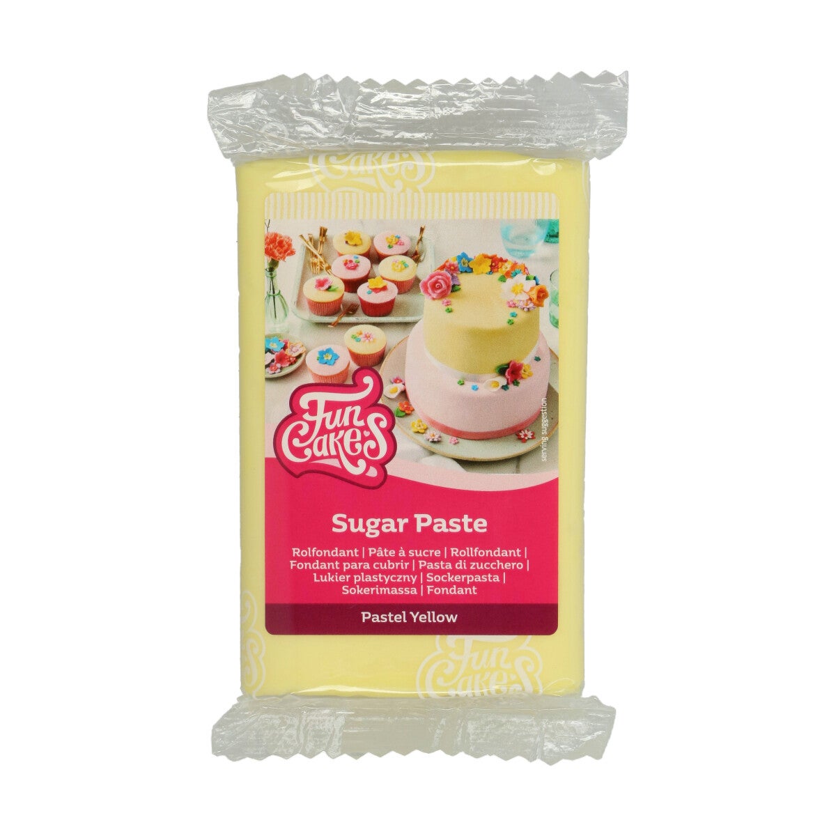 FunCakes Pâte à Sucre Pastel Yellow - Jaune 250 g