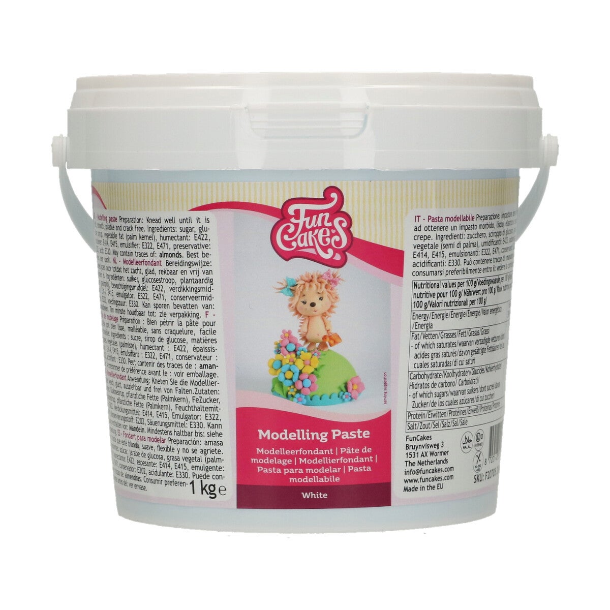 FunCakes Pâte de Modelage Paste White 1 kg