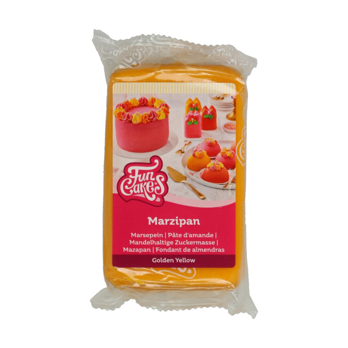 FunCakes Pâte d’amande Golden Yellow 250 g