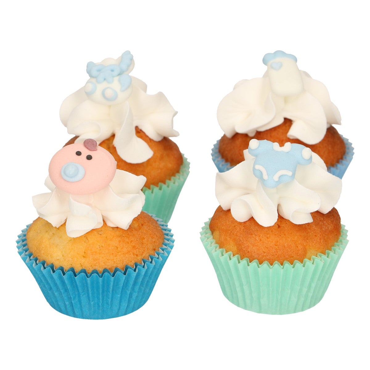 FunCakes Décors en Sucre Baby Bleu Set/12