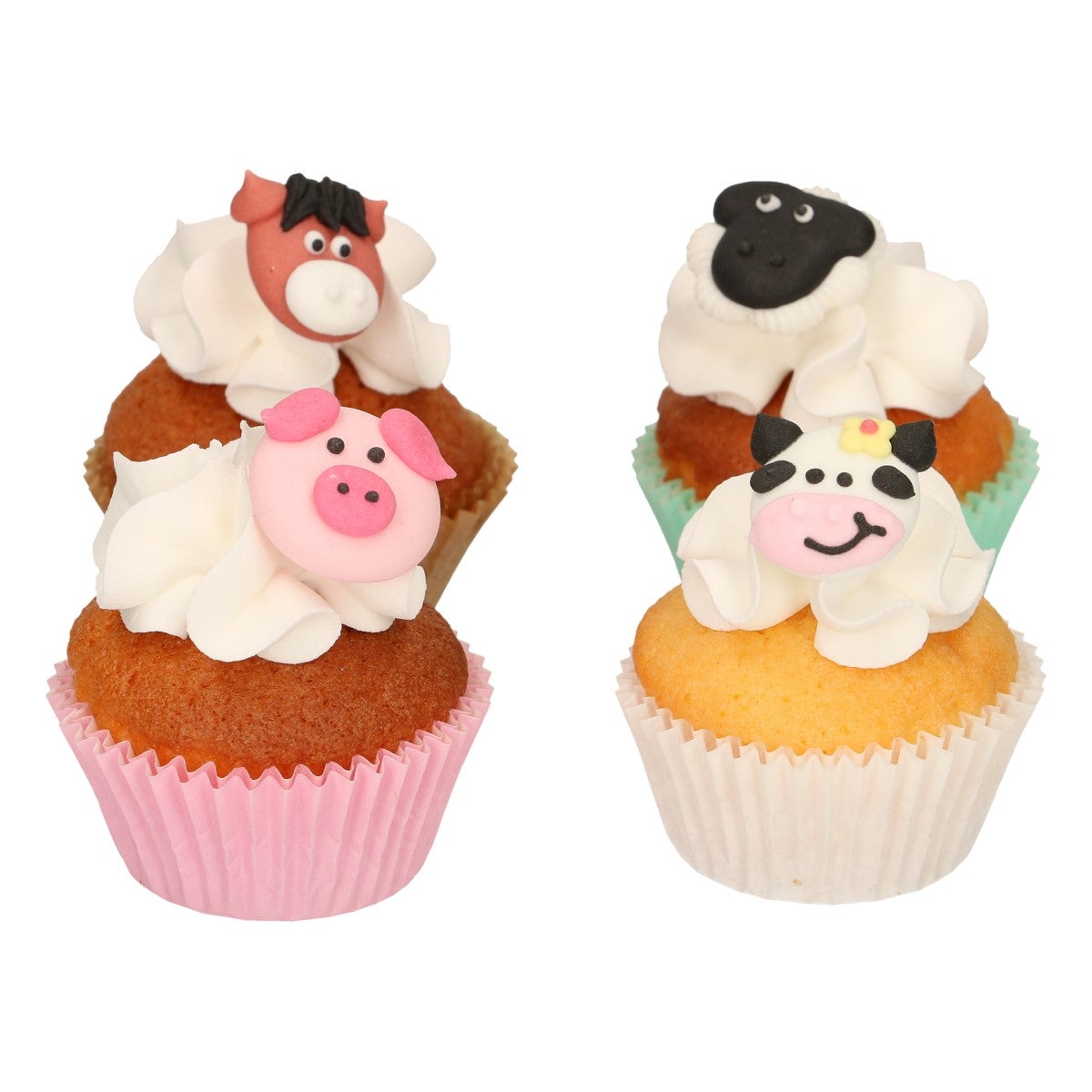 FunCakes Décors en Sucre Animaux de la Ferme Set/12