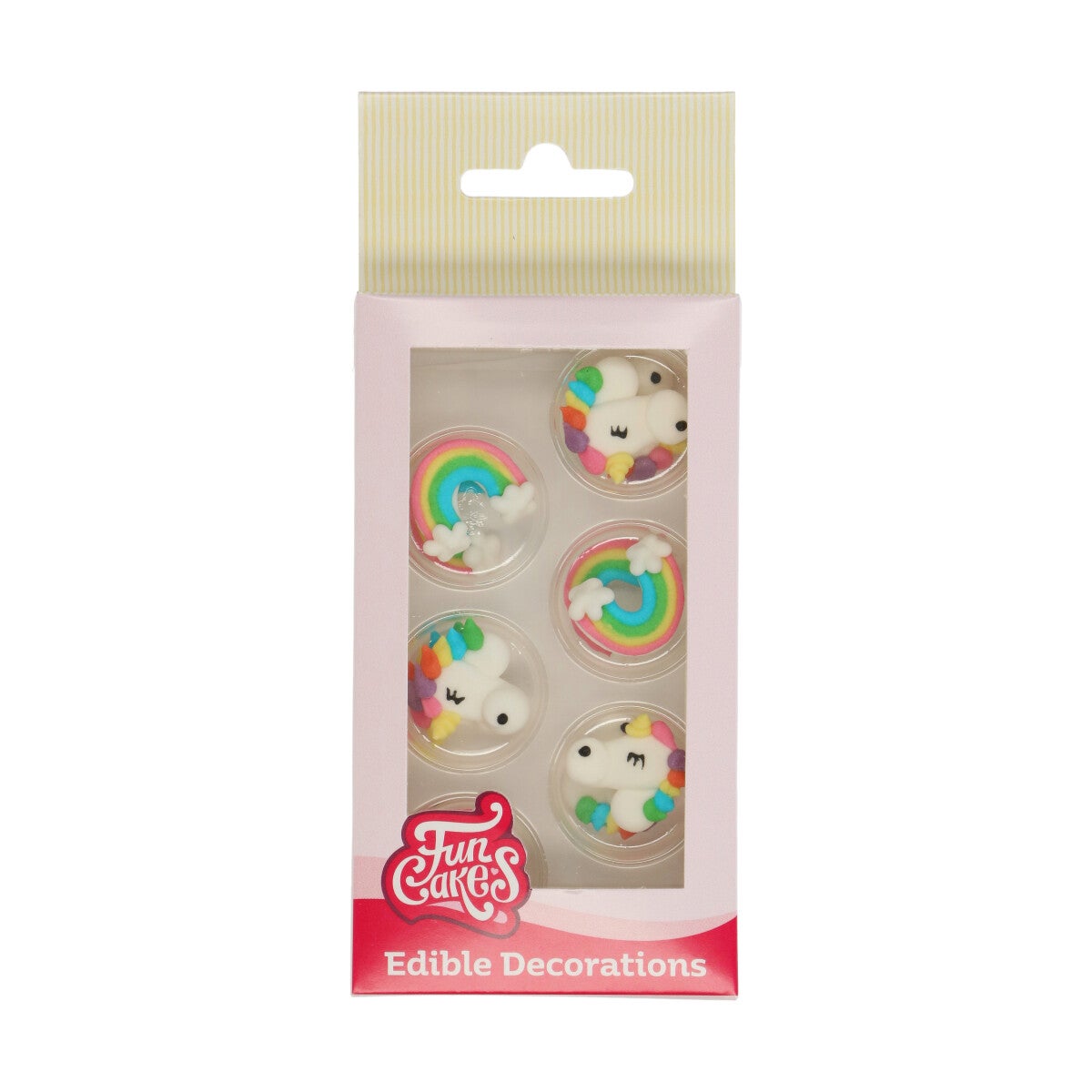 FunCakes Décors en Sucre Licorne & Arc-en-ciel Set/12